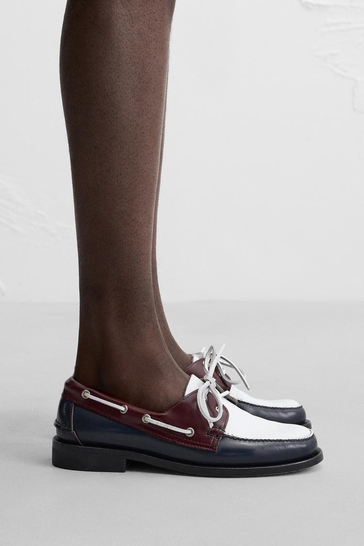 ZAPATO NÁUTICO CASTELLANO 1920 ® X ZARA MAN Tricolor ZARA Mexico
