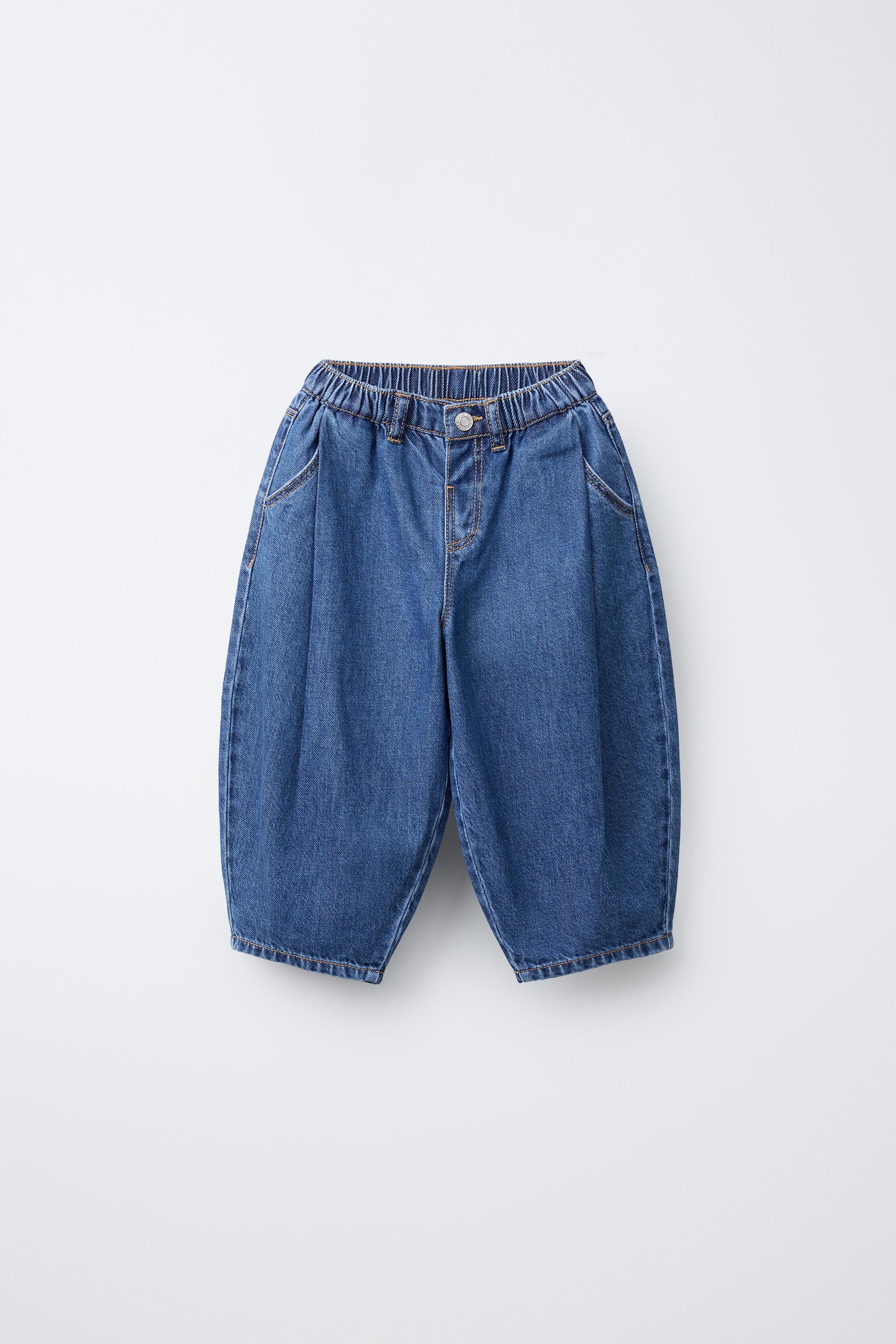BALLOON DENIM PANTS - Blue / Indigo | ZARA United States