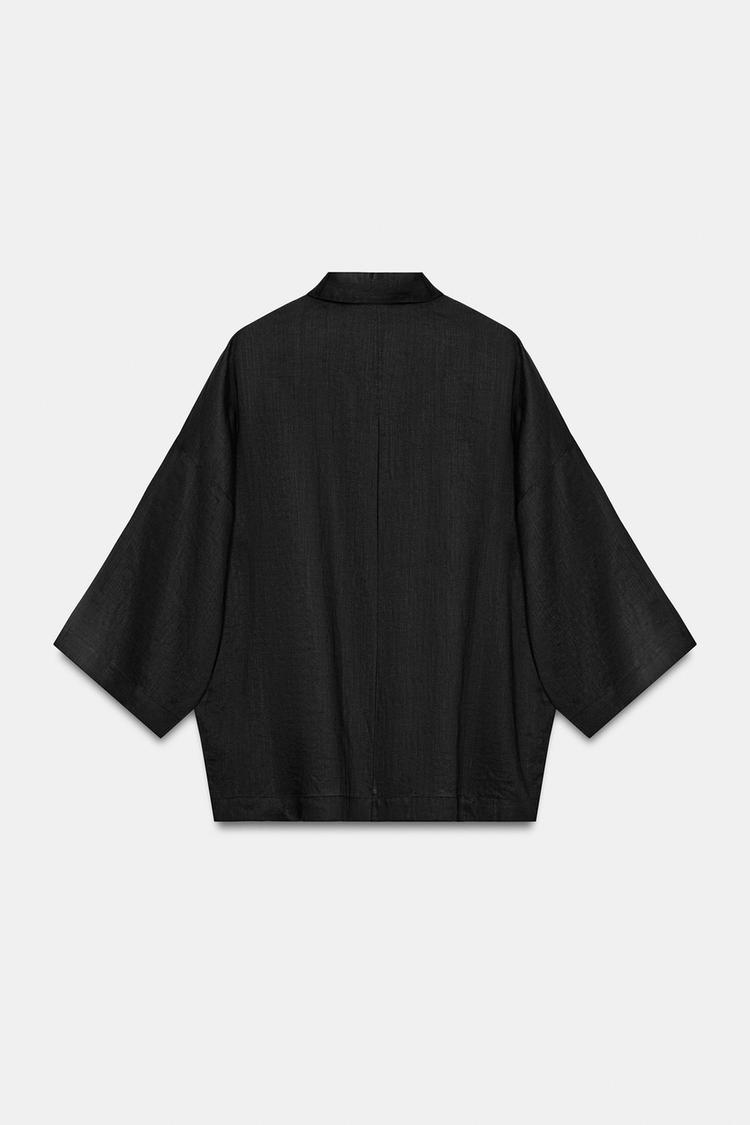 Camisa oversize de ramio ZW COLLECTION 7