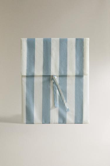 RIDEAU DE DOUCHE RAYÉ - Écru / Bleu de Zara - Image 4
