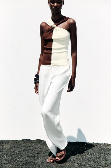 TOP HALTER EN MAILLE - Multicolore de Zara - Image 3