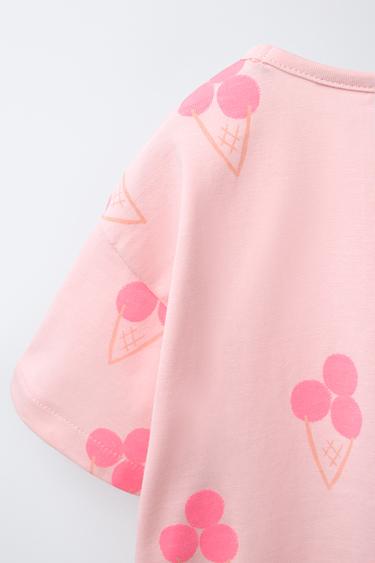 PRINTED T-SHIRT - Light pink by Zara - Image 3