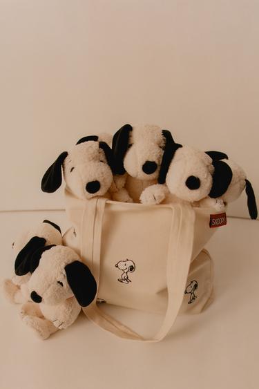 Zara SHOPPER TORBA SNOOPY PEANUTS™ – Bjeličasta