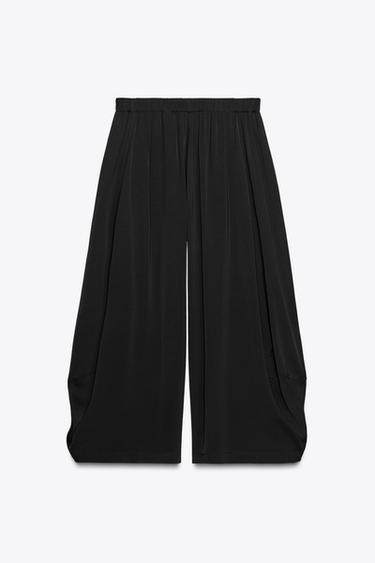 ZW COLLECTION LOOSE-FITTING VOLUME TROUSERS - Black by Zara - Image 3