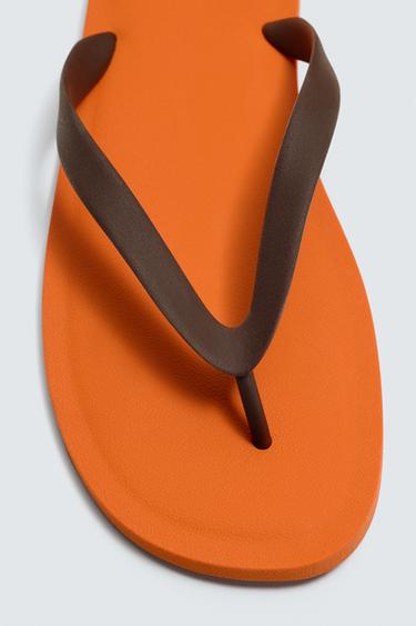 SANDALES À BRIDES - Orange de Zara - Image 5