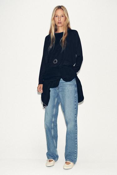 FINE KNIT SWEATER - Black by Zara