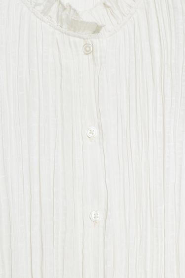 ZW COLLECTION PLEATED BLOUSE - Ecru by Zara - Image 6