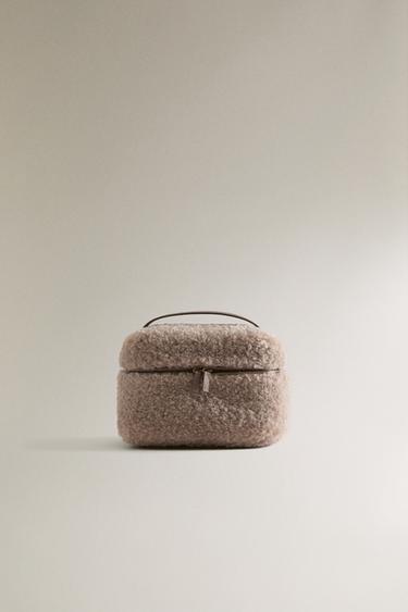 NECESSAIRE AUS KUNSTFELL - Maulwurfsgrau von Zara