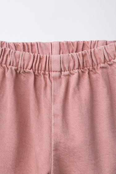 TWILL BAGGY TROUSERS WITH HEART POCKET - Pink by Zara - Image 2