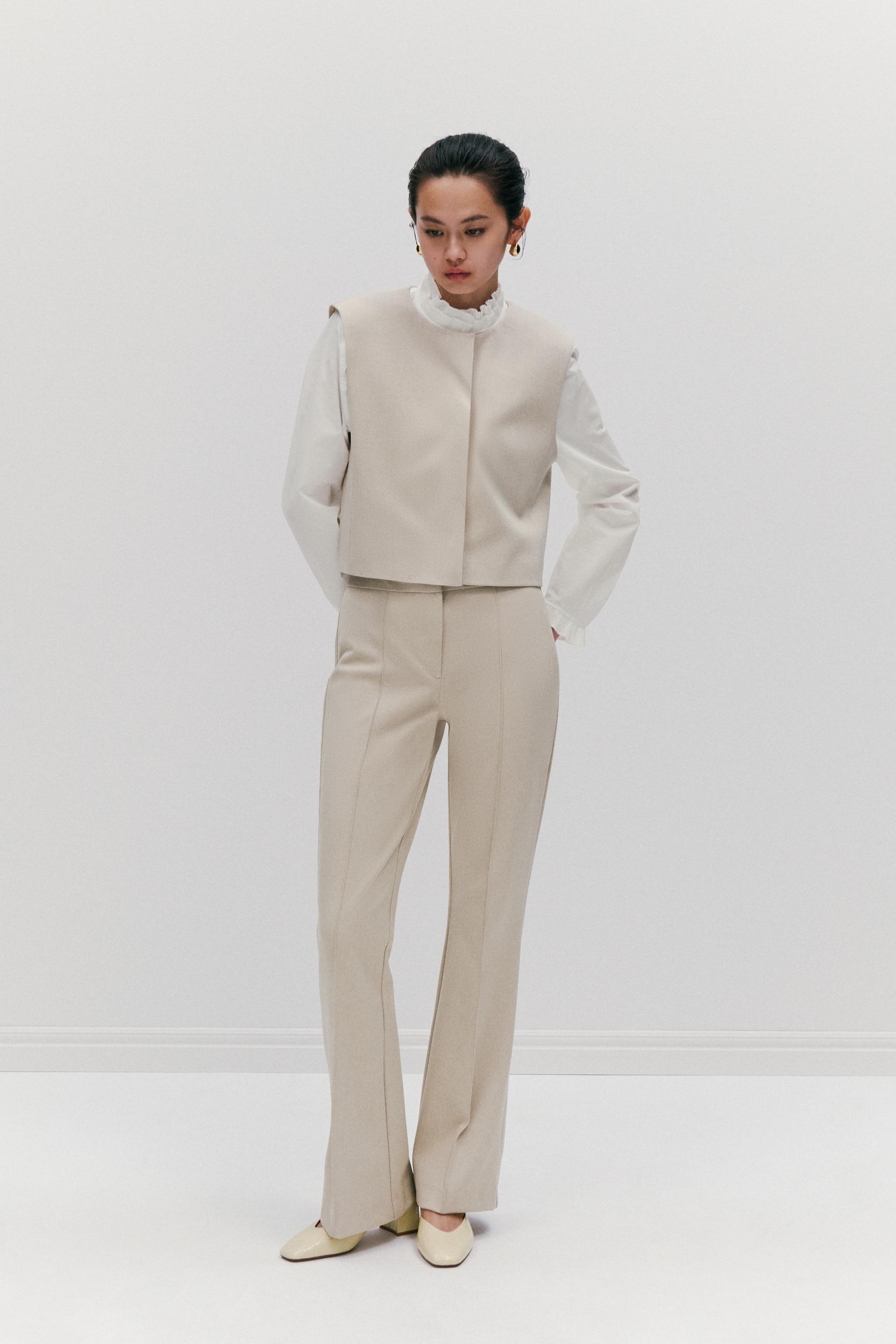 レディースベージュパンツ | ZARA 日本