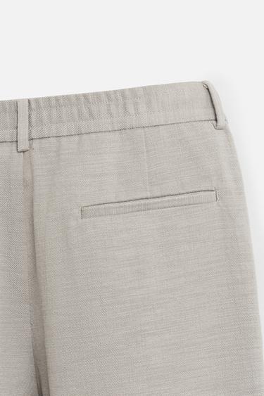 PANTALON REGULAR FIT STRUCTURÉ - Vison de Zara - Image 9
