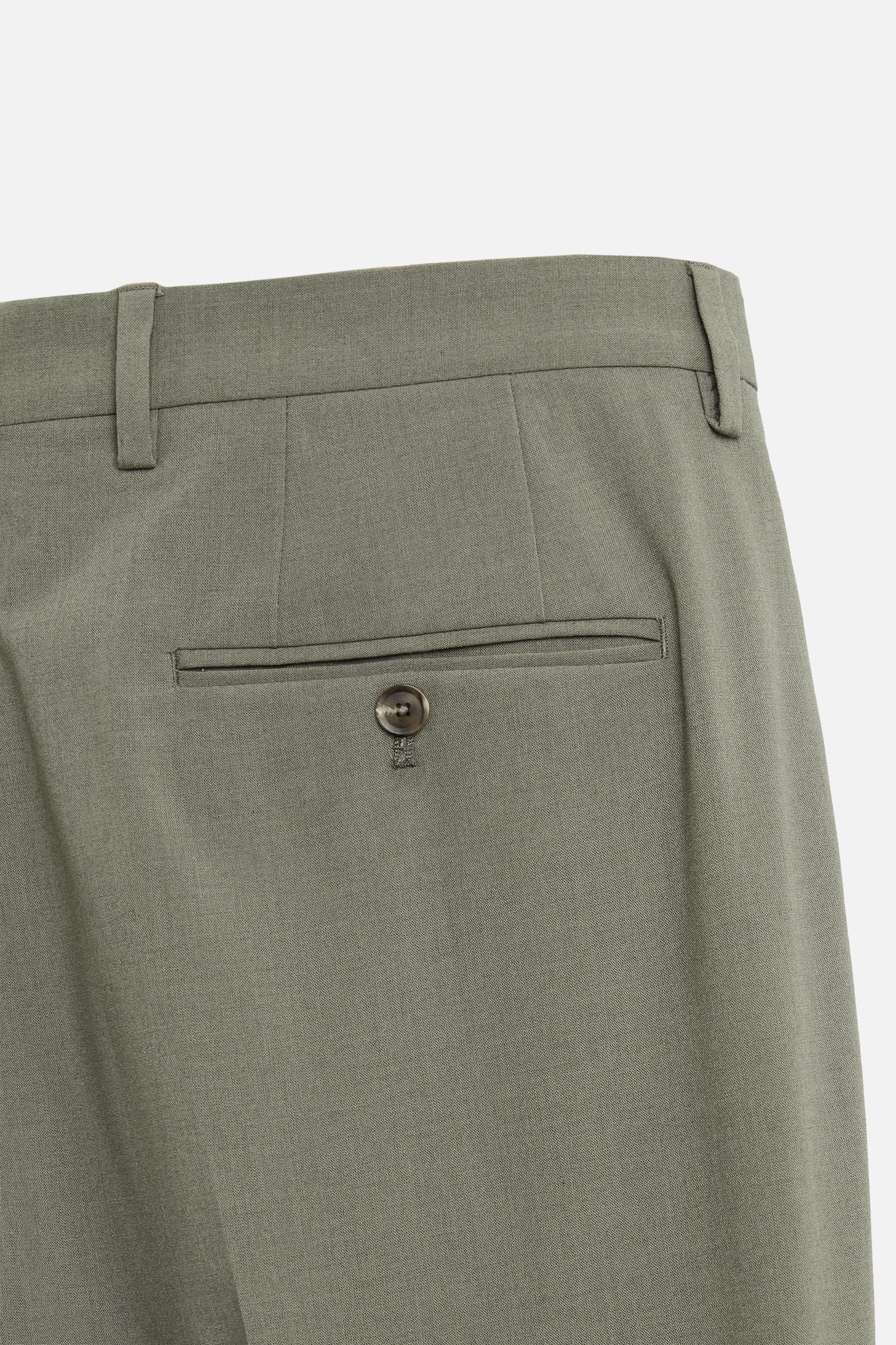 WOOL SUIT PANTS - Greenish | ZARA United States