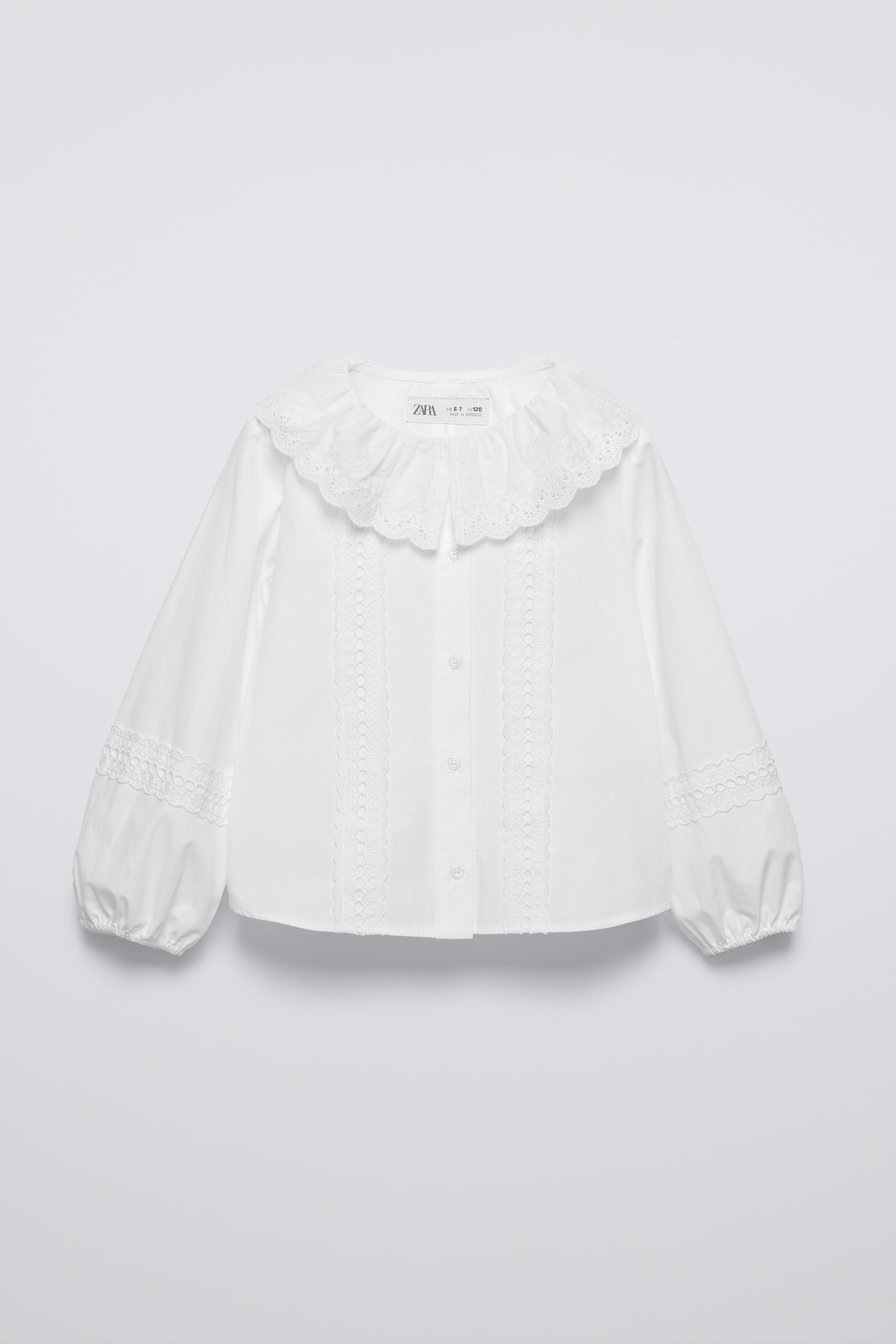 Camisas y Blusas Blancas de Nina Nueva Coleccion Online ZARA Estados Unidos