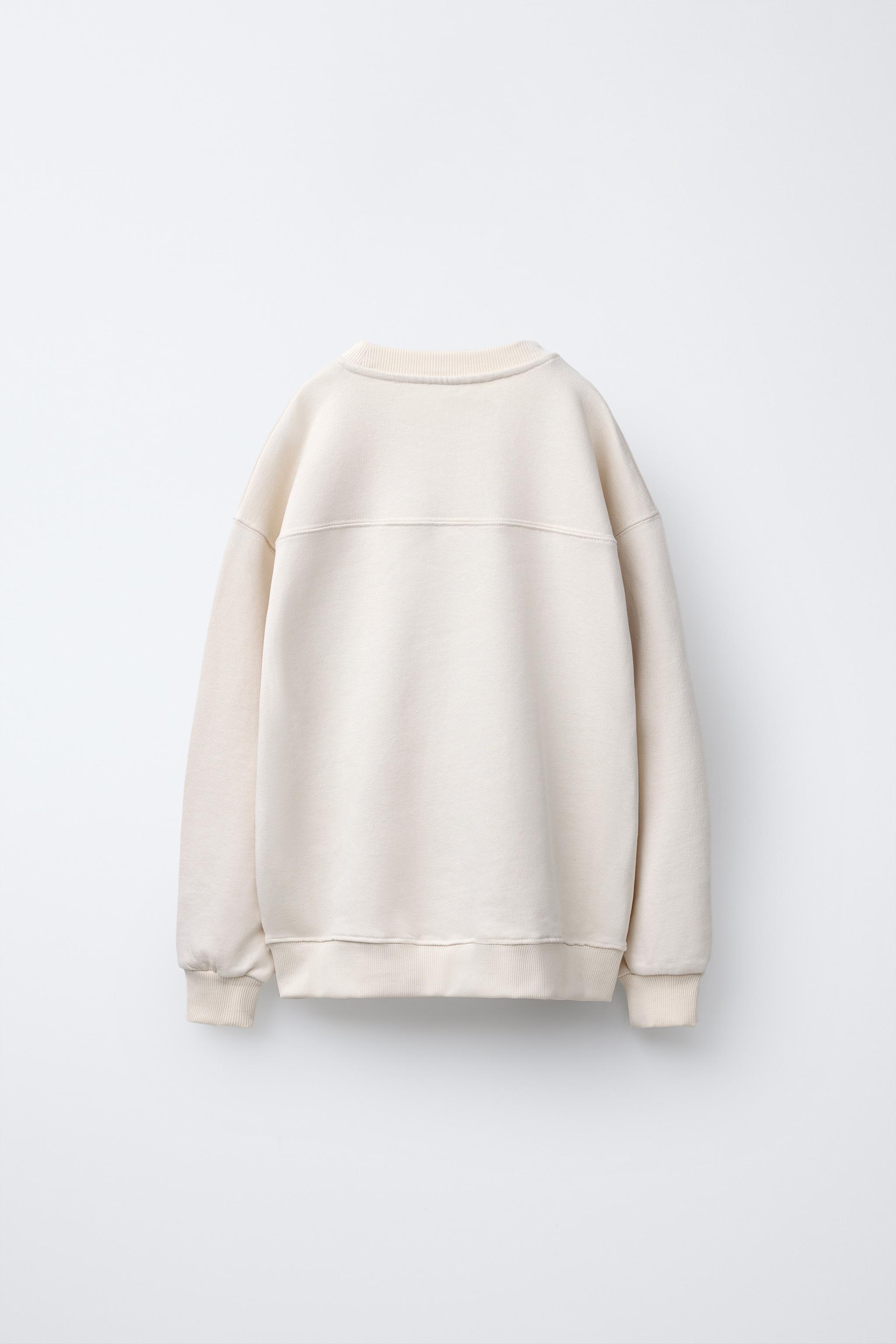 HEART PRINT SWEATSHIRT - Ecru | ZARA United States