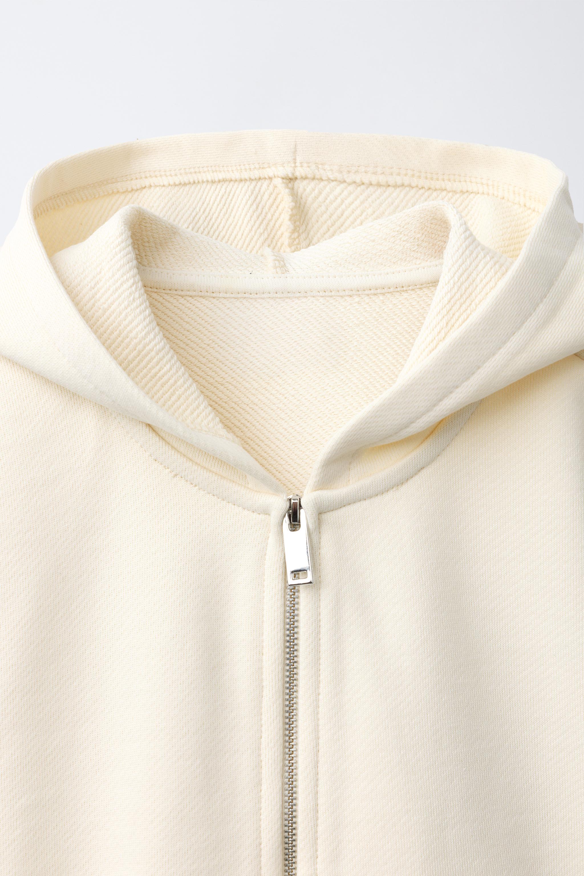 Детские худи Zara CROPPED ZIP SWEATSHIRT — фото 3