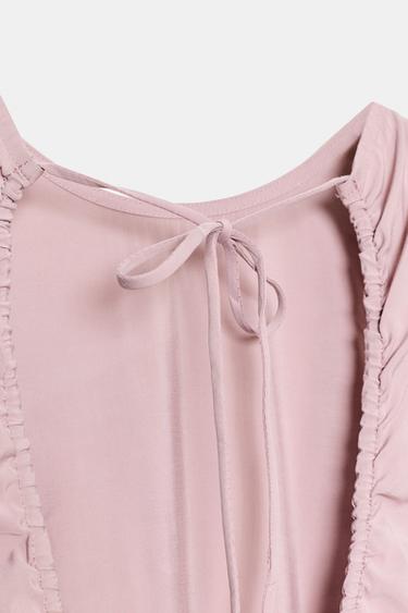 FLOWING MIDI DRESS - Dusty mauve by Zara