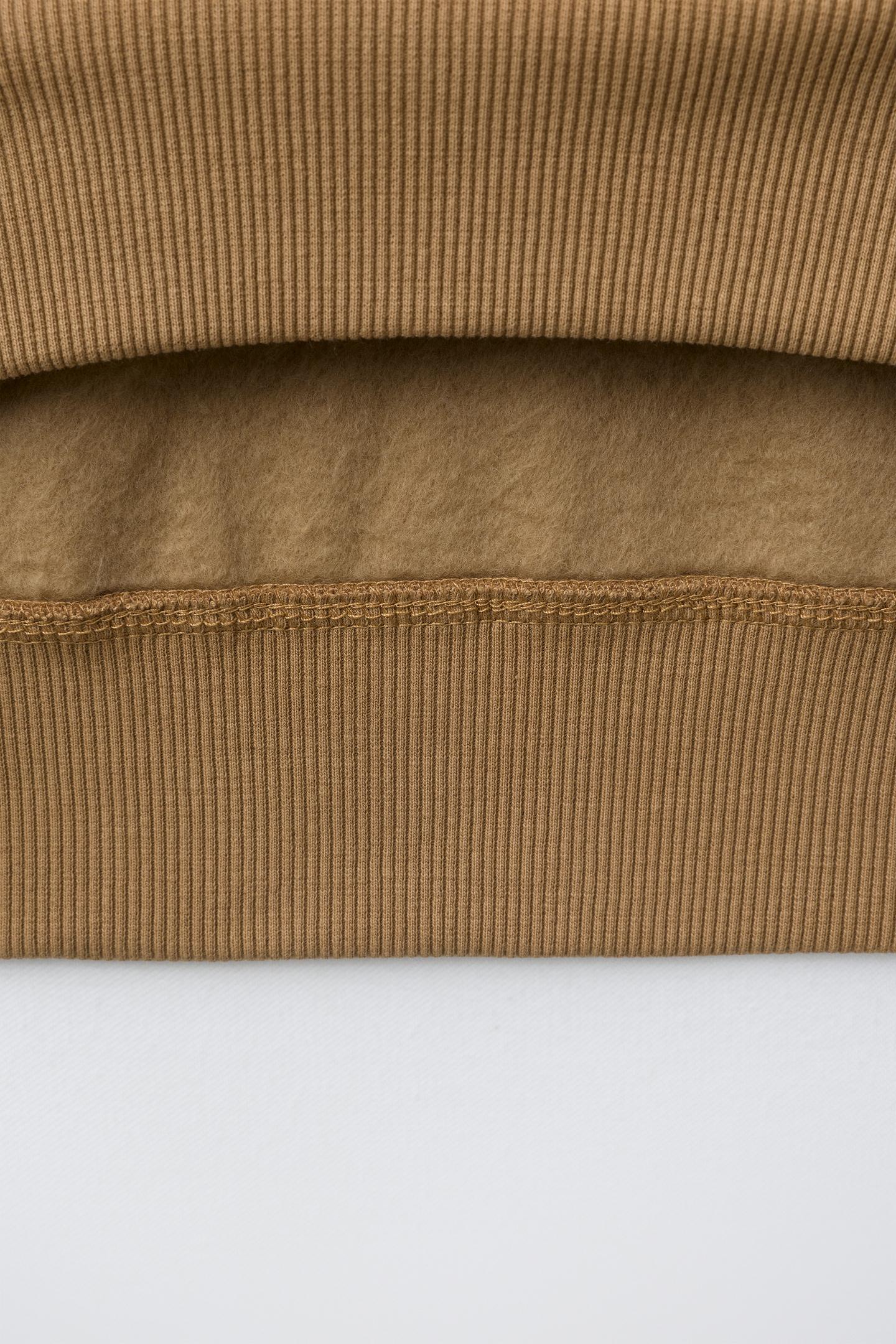 Детская толстовка Zara Varsity Print, цвет: Серо-коричневый коричневый — фото 4
