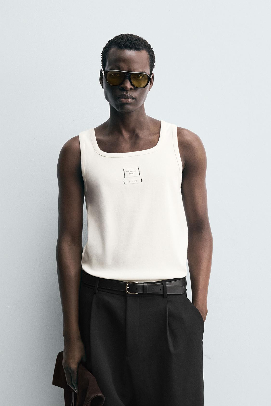 LABEL TANK T-SHIRT
