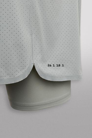 SHORT DE RUNNING 2 EN 1 - Gris perle de Zara - Image 8