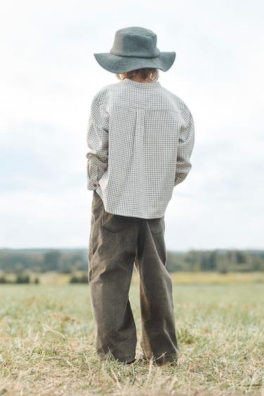 CHEMISE À CARREAUX ÉDITION LIMITÉE - Écru de Zara - Image 1