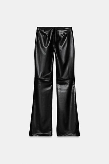 PANTALON FLARE AVEC NŒUD - Noir de Zara - Image 3
