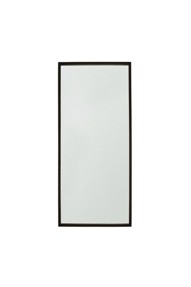 Zara WOODEN FRAME MIRROR - Brown