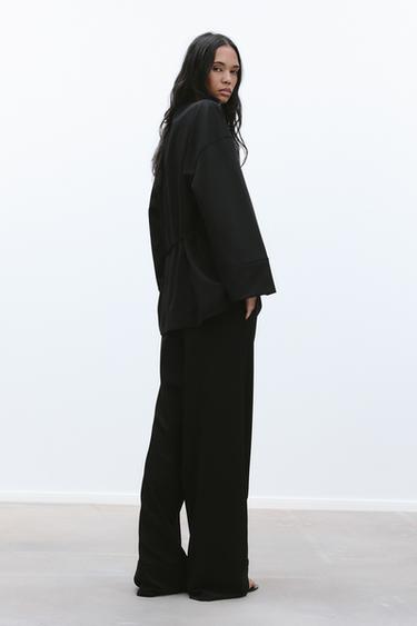 BLAZER KIMONO CROISÉ - Noir de Zara - Image 3