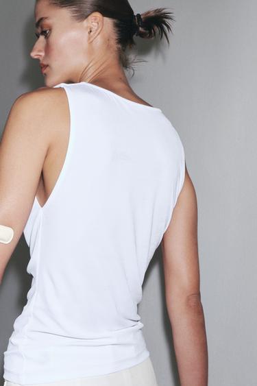 FLOWING DRAPED TOP - White by Zara - Image 3