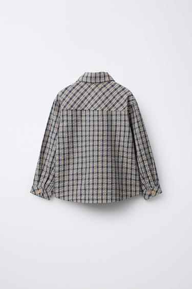 CHEMISE MOTIF CARREAUX SNOOPY PEANUTS™ - Bleu de Zara - Image 1