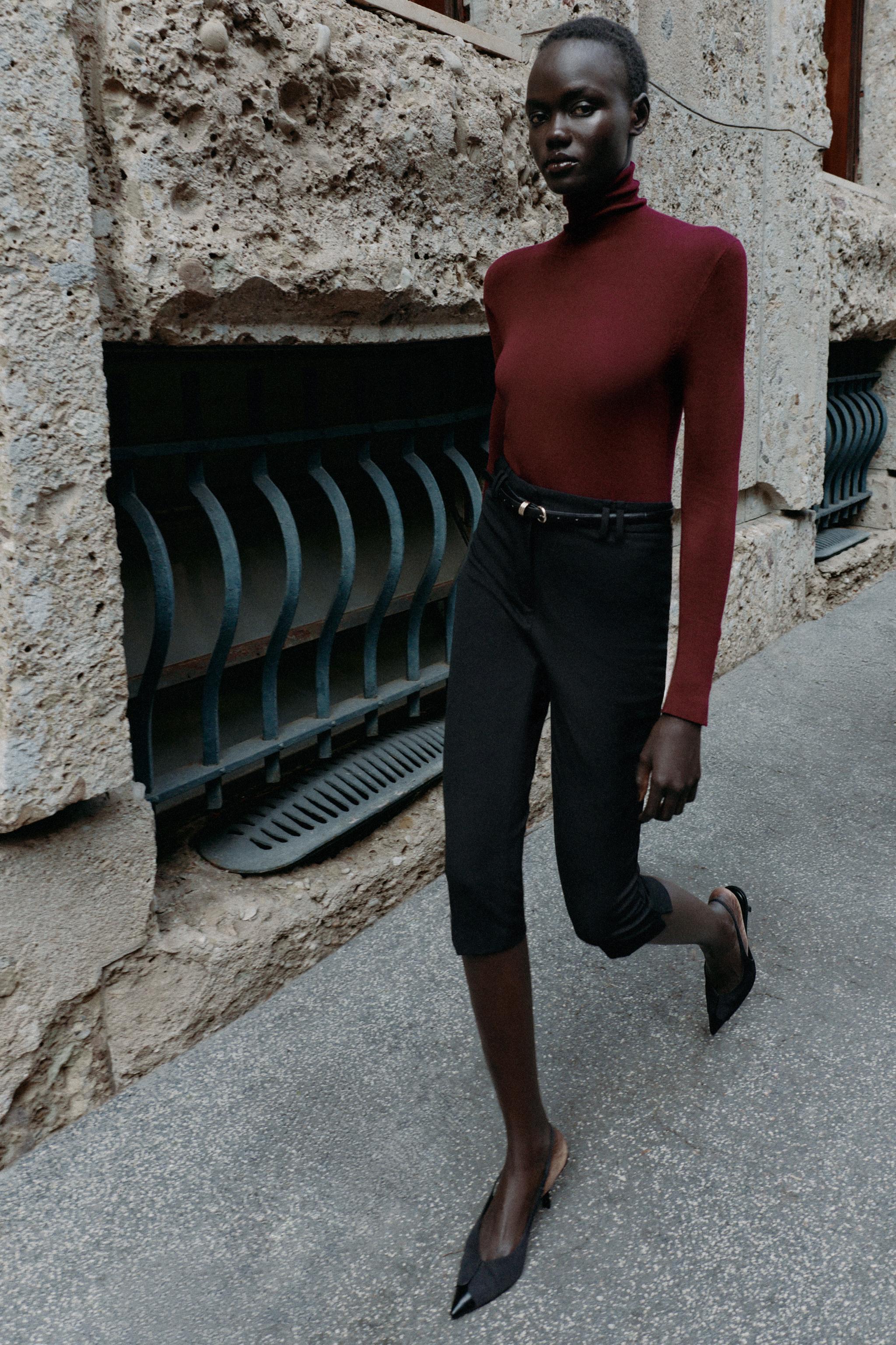 BASIC MOCK NECK SWEATER