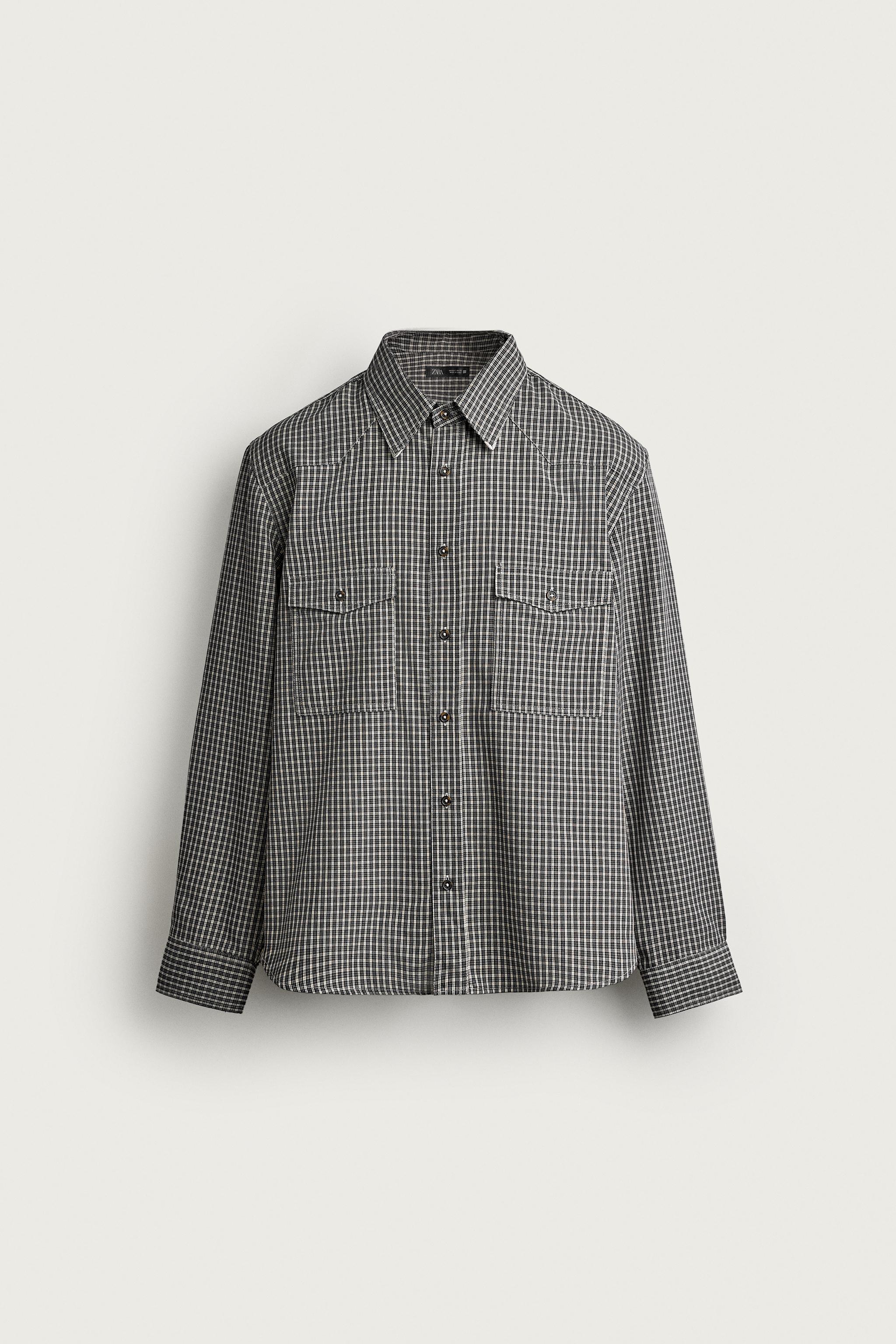 RELAXED FIT PLAID SHIRT