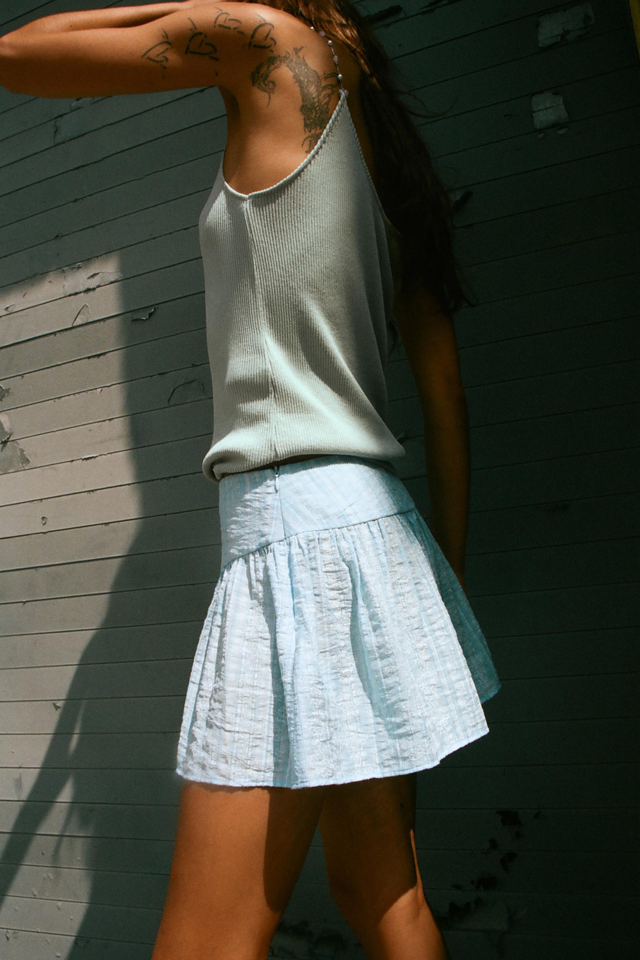 Женские шорты Zara PRINTED A-LINE SHORTS — фото 3
