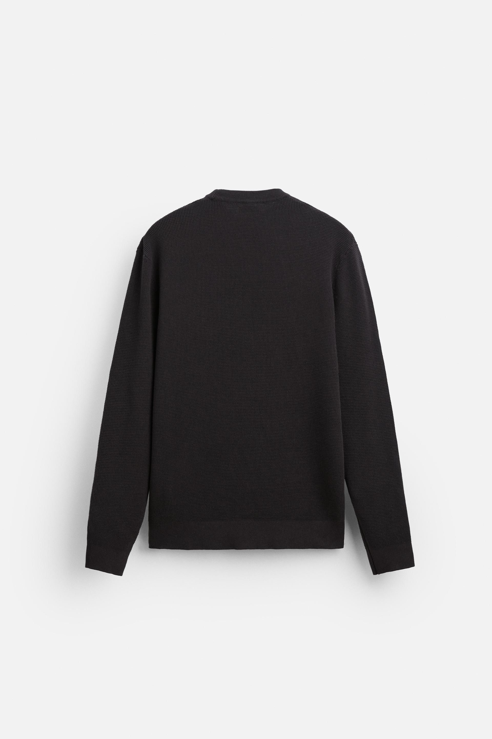 BASIC TRUI MET STRUCTUUR Aubergine ZARA Belgie Belgique