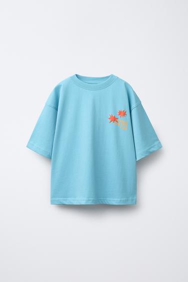 TRICOU IMPRIMAT - Albastru intens de la Zara - Imaginea 0