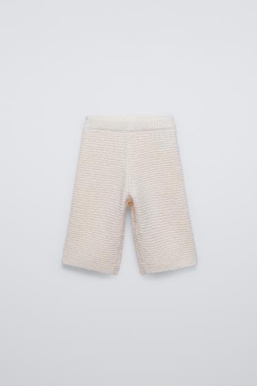 TEXTURED KNIT TROUSERS - Ecru by Zara - Image 0