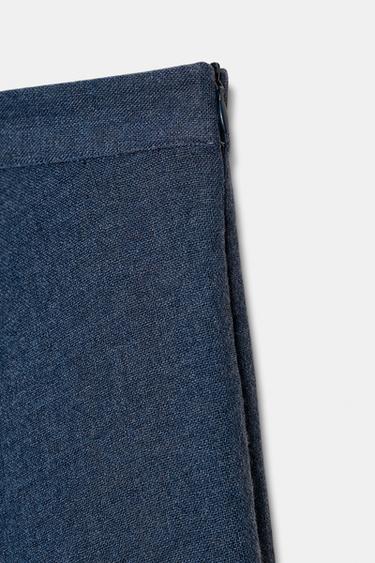 LAYERED MIDI SKIRT - Blue by Zara - Image 7