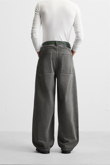 BALLOON FIT JEANS - Grey by Zara - Image 2