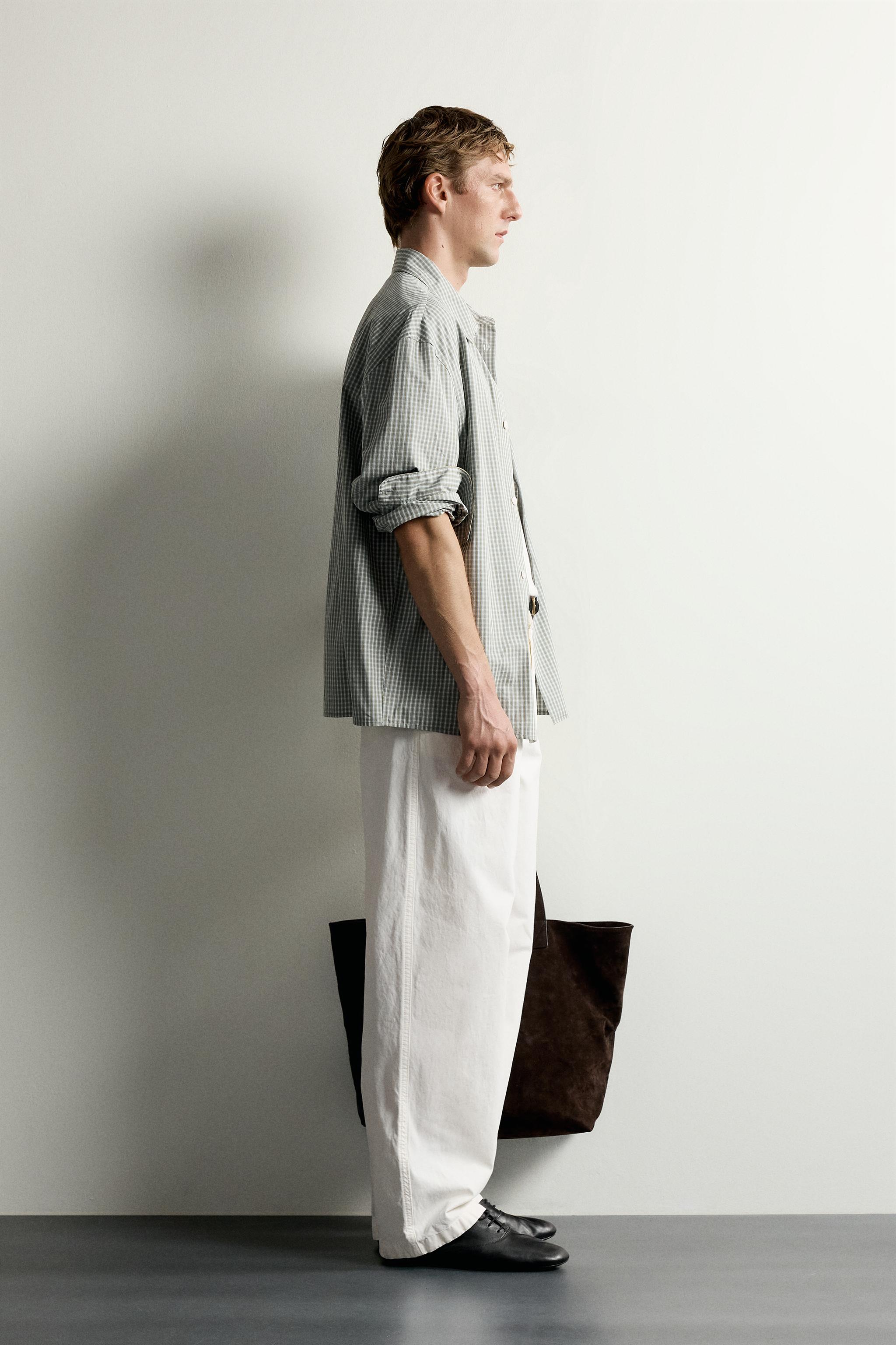 CHEMISE RELAXED FIT CARREAUX