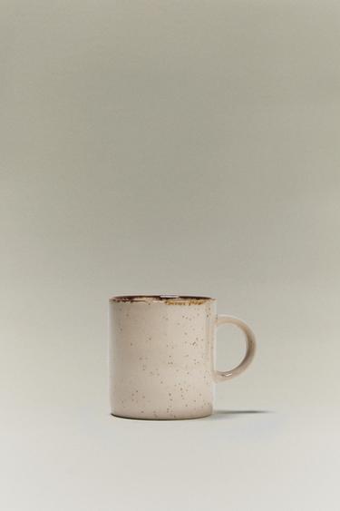 TASSE PORCELAINE BORD VIEILLI - Écru clair de Zara - Image 5