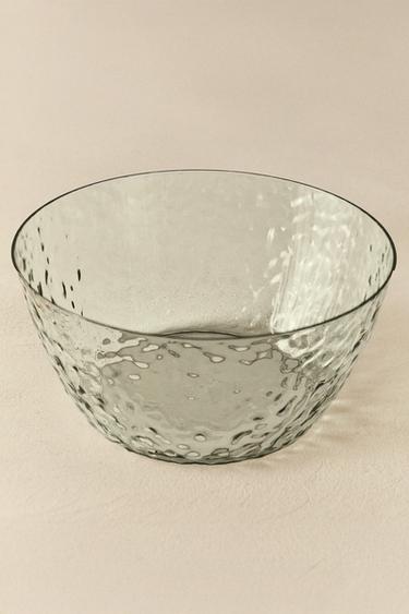 Zaras SALLADSSKÅL I AKRYL MED TEXTUR - Grön/blå