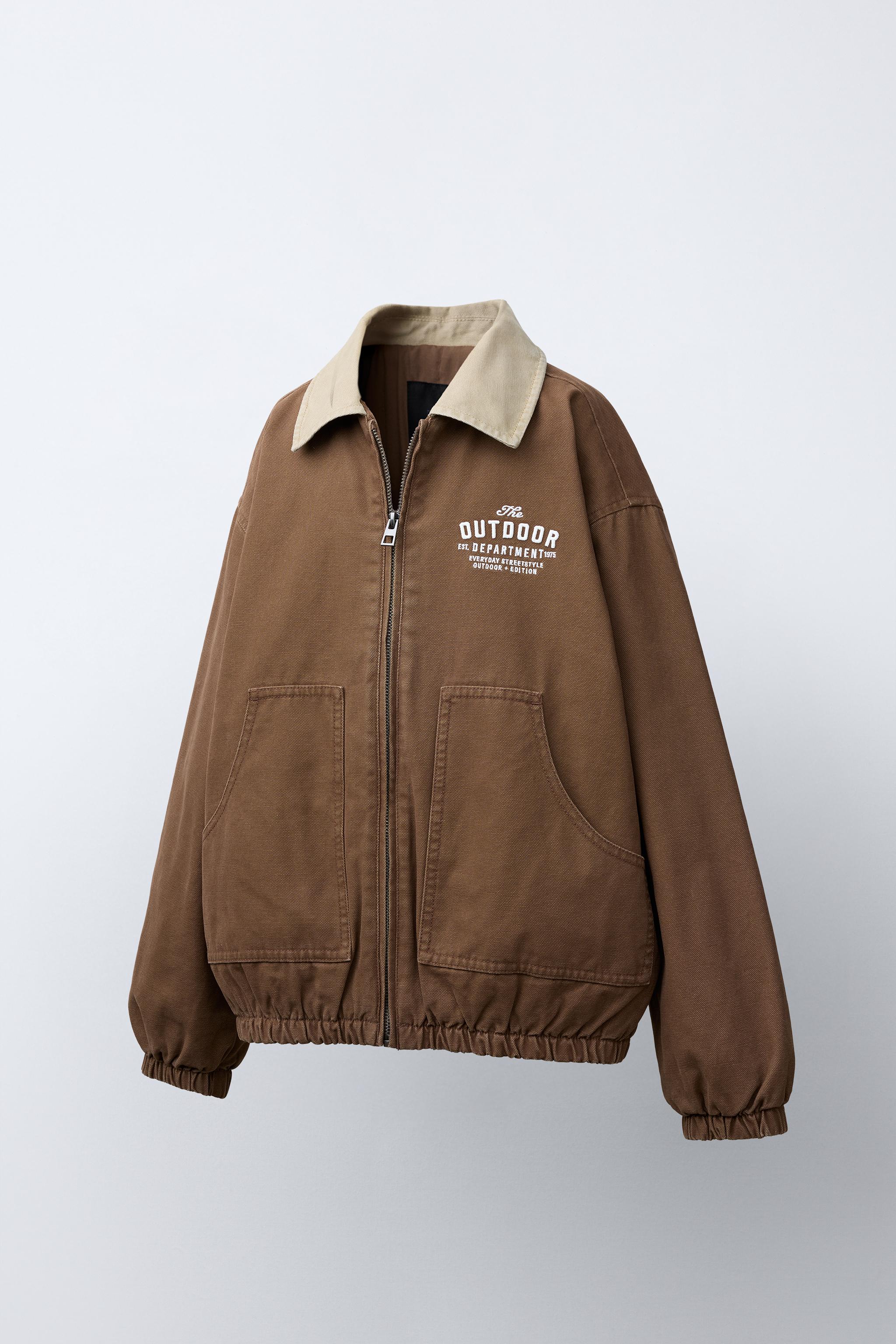 BLOUSON COL EN CONTRASTE