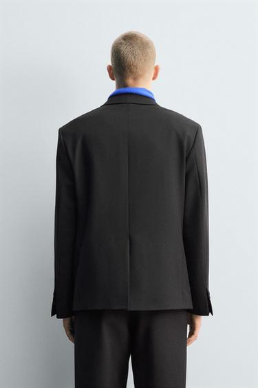 VESTE DE COSTUME EN LAINE ET VISCOSE ÉDITION LIMITÉE - Noir de Zara - Image 2
