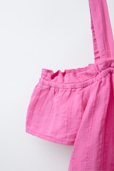 TOP OFF SHOULDER - Fuchsia foncé de Zara - Image 3