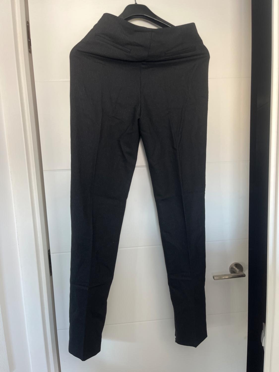 STRIPED WOOL BLEND TROUSERS - Image 8