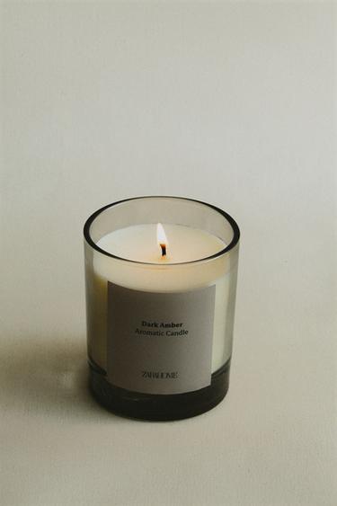 (200 G) DARK AMBER SCENTED CANDLE - Brown / Taupe by Zara - Image 5