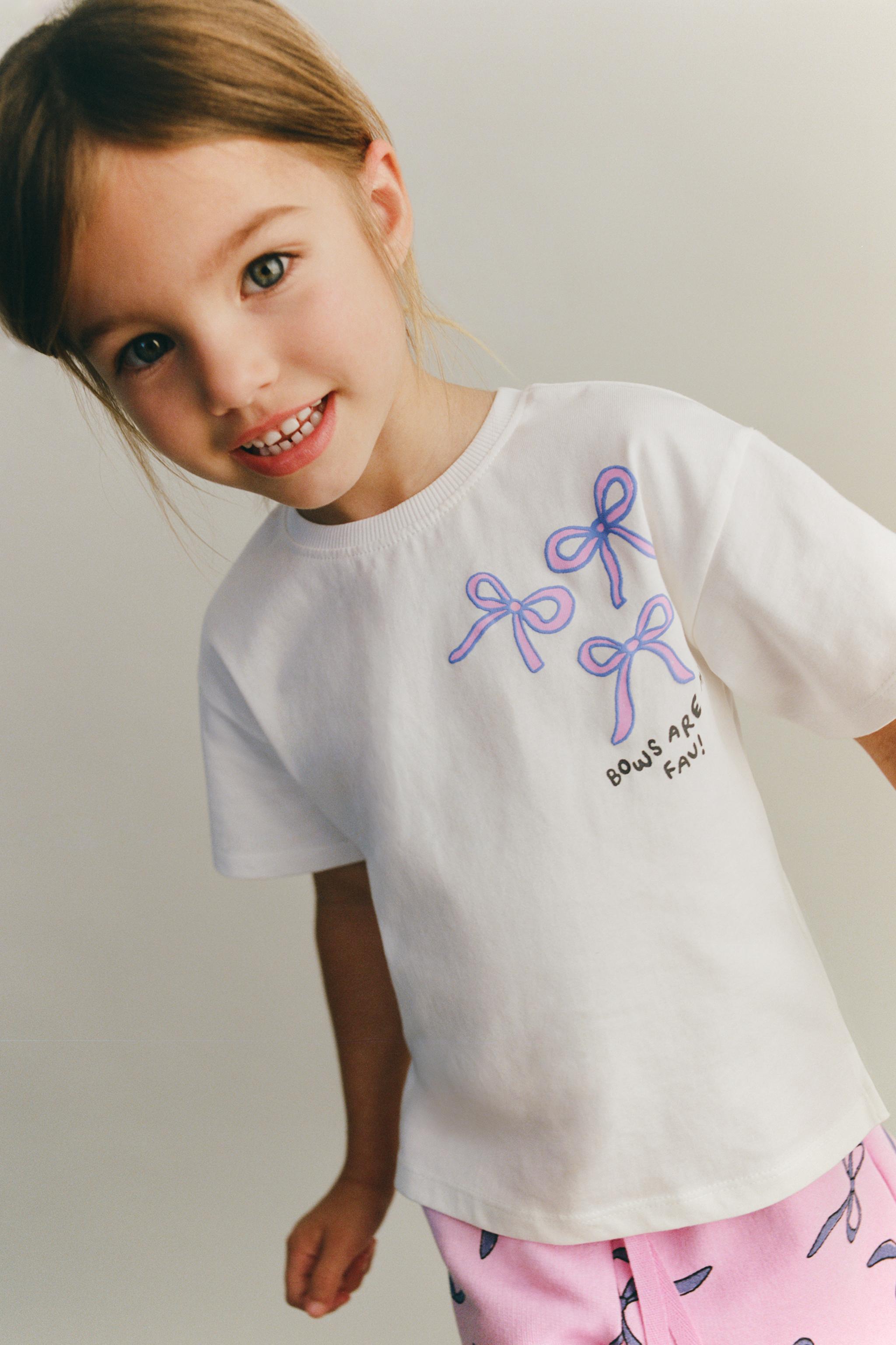 レリーフプリント入りTシャツ - オフホワイト | ZARA Japan / 日本