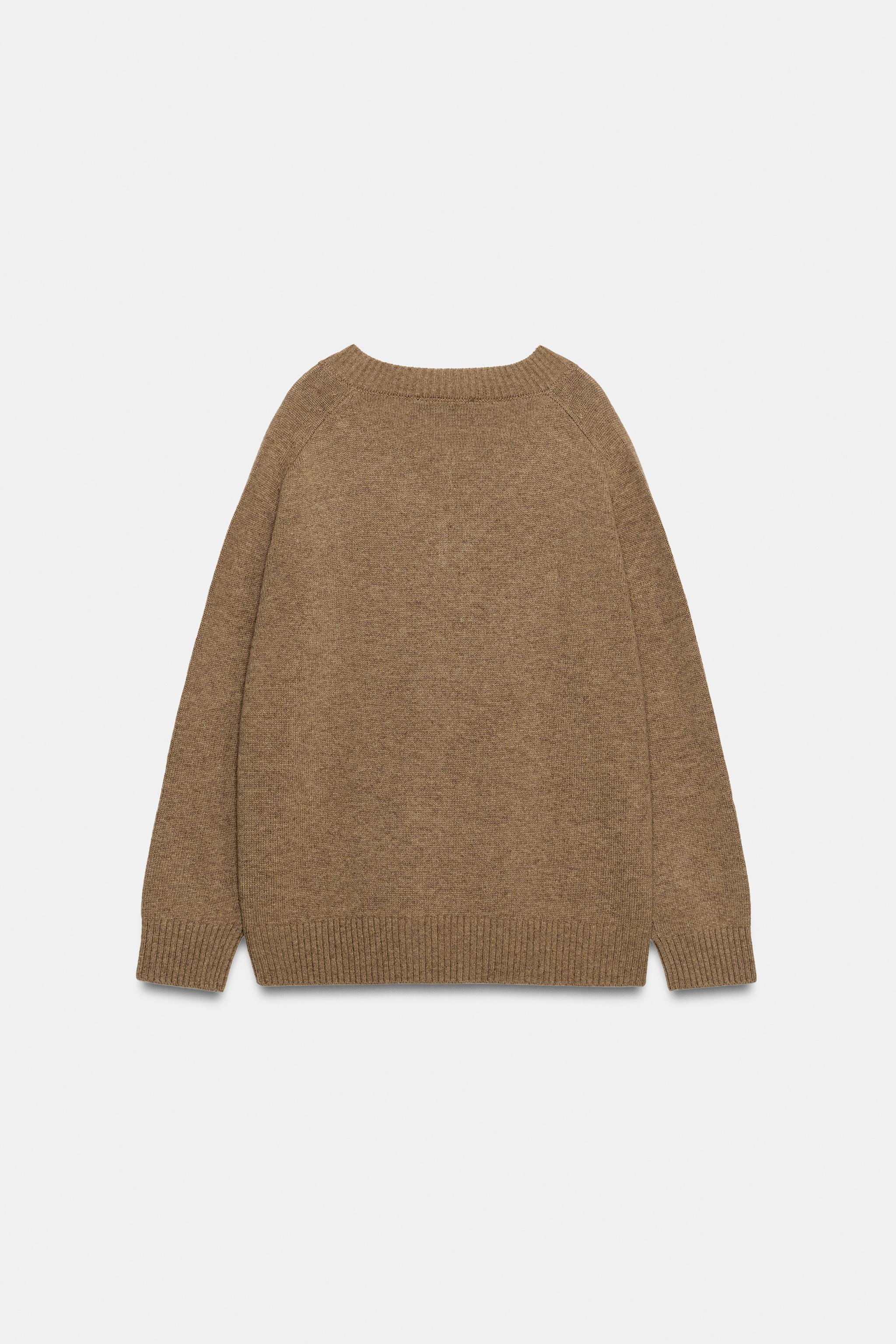 Женские свитеры Zara ARGYLE KNIT SWEATER — фото 8
