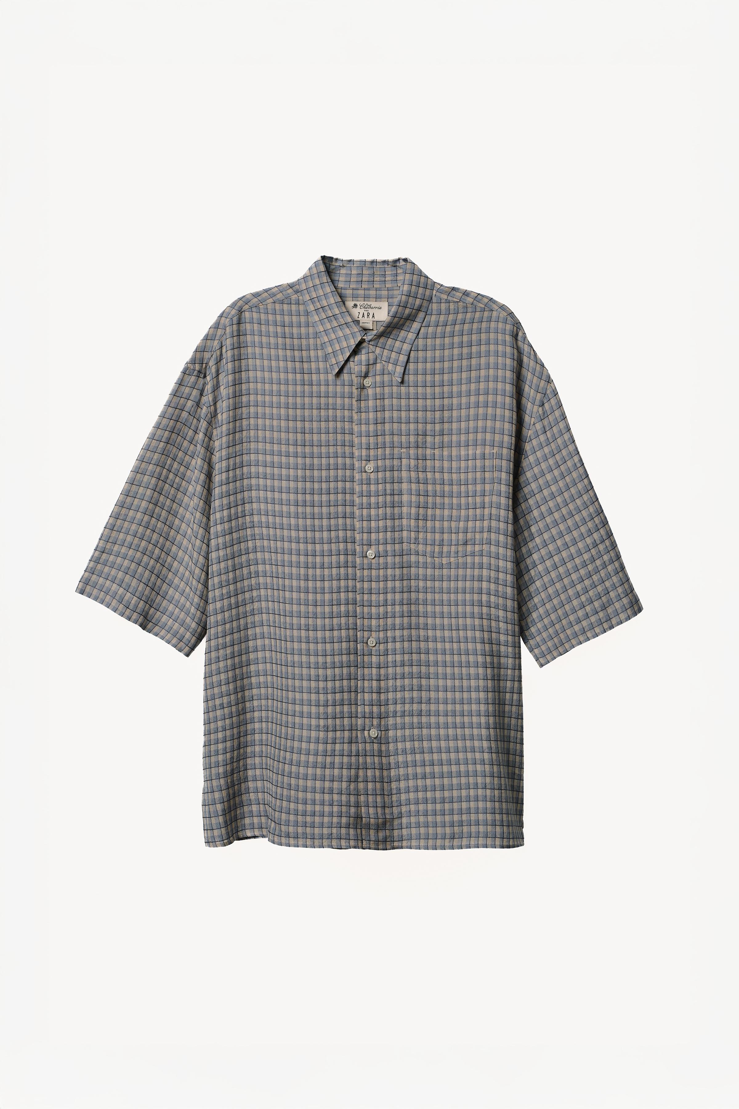 WILLY CHAVARRIA X ZARA OVERSIZED PLAID SHIRT