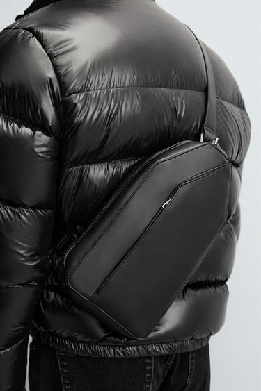 PLAIN VERTICAL CROSSBODY BAG - Black by Zara - Image 1