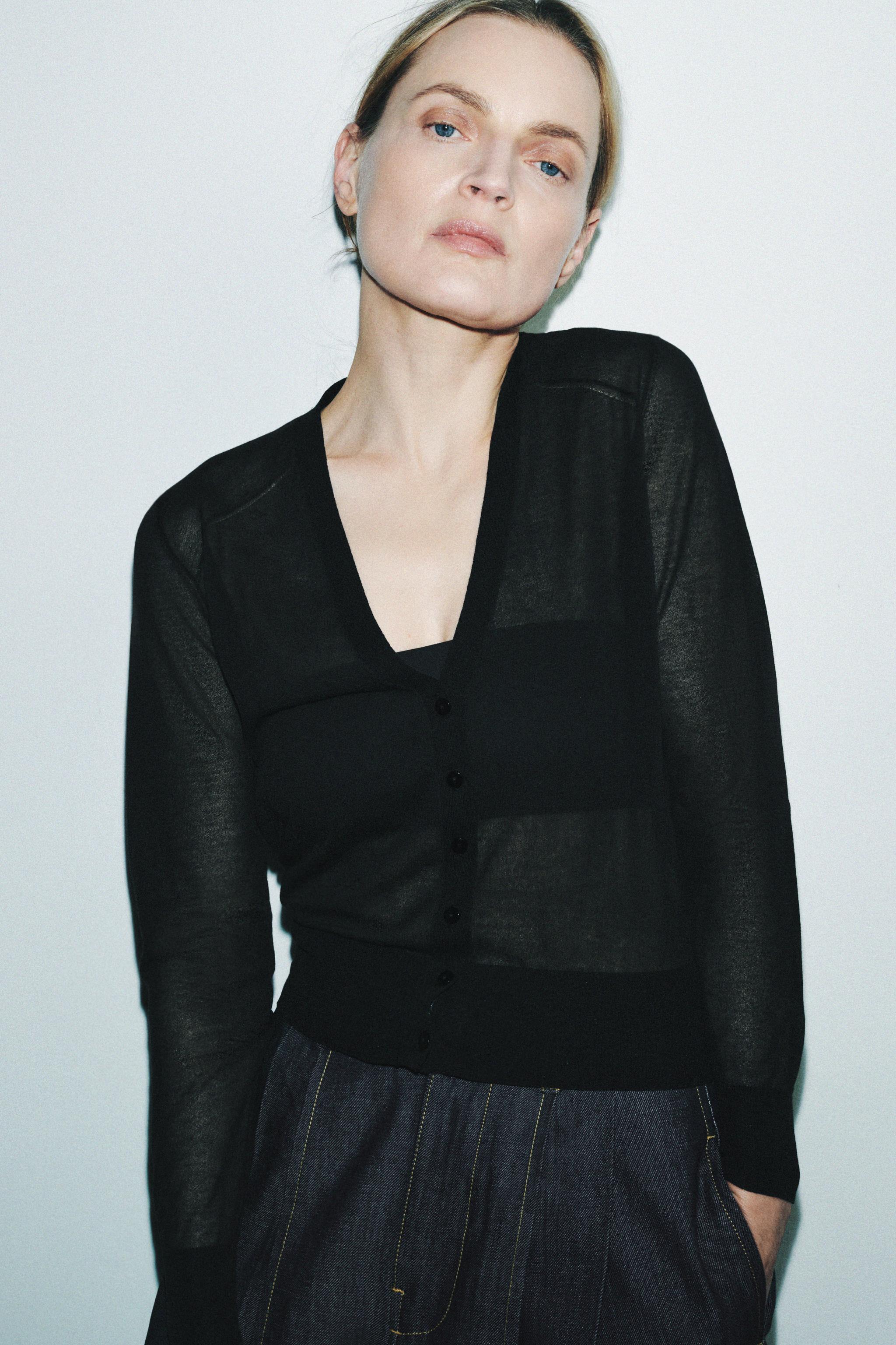 SEMI-SHEER CARDIGAN
